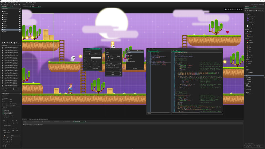 GameMaker: An easy to use 2D game engine.