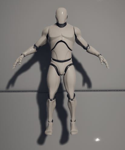Unreal Engine Mannequin in A-pose