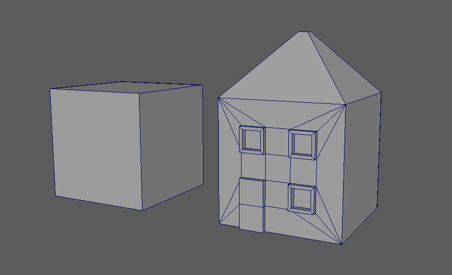 Creating a simple house using box modeling.