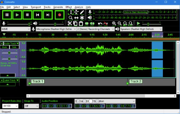 Audacity - An audio editor that is free that can be used to make games. 