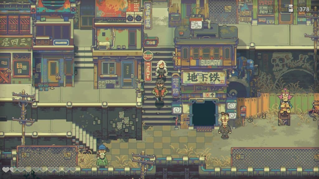 Fantastic pixel art in Eastward.